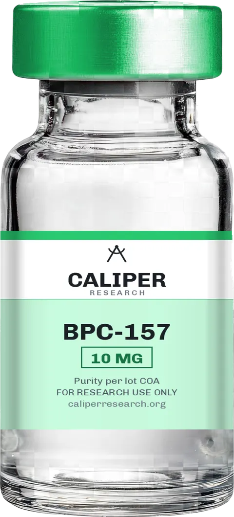 BPC-157 10 mg vial research vial — Caliper Research