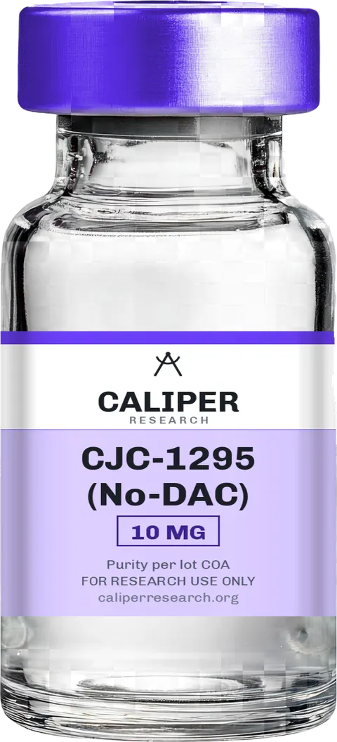 CJC-1295 (No-DAC) 10 mg vial research vial — Caliper Research