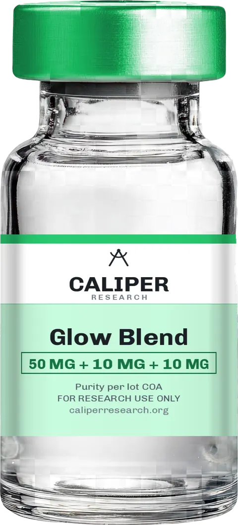 Glow Blend 50 mg + 10 mg + 10 mg research vial — Caliper Research