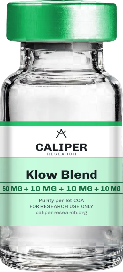Klow Blend 50 mg + 10 mg + 10 mg + 10 mg research vial — Caliper Research